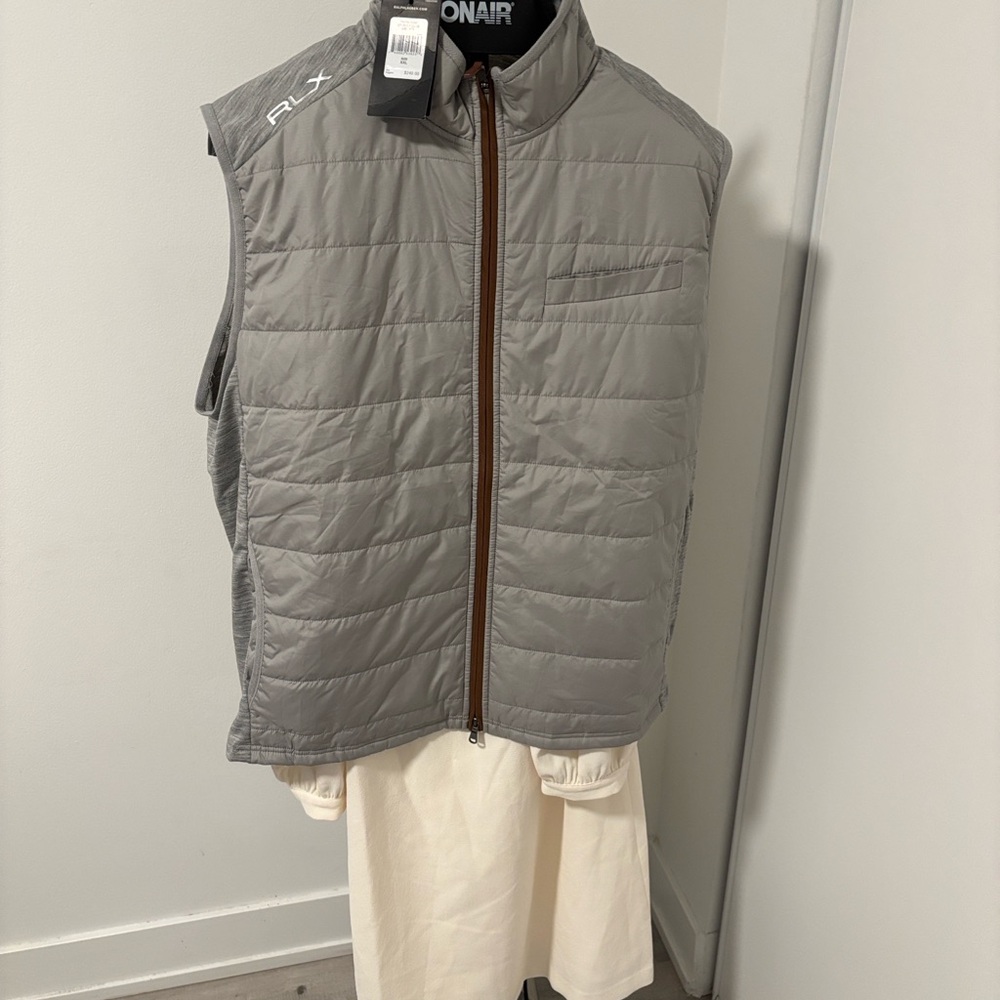 Ralph Lauren RLX Gray Quilted Vest